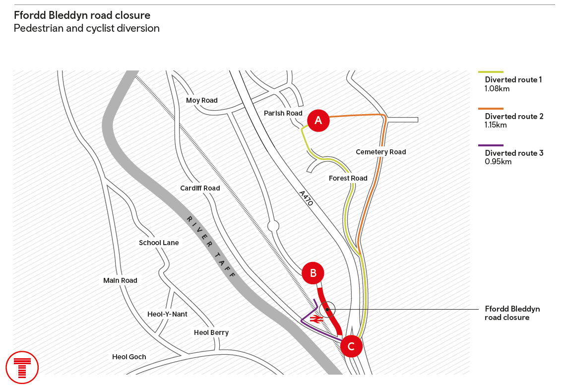 Ffordd bleddyn Trafnidiaeth Cymru